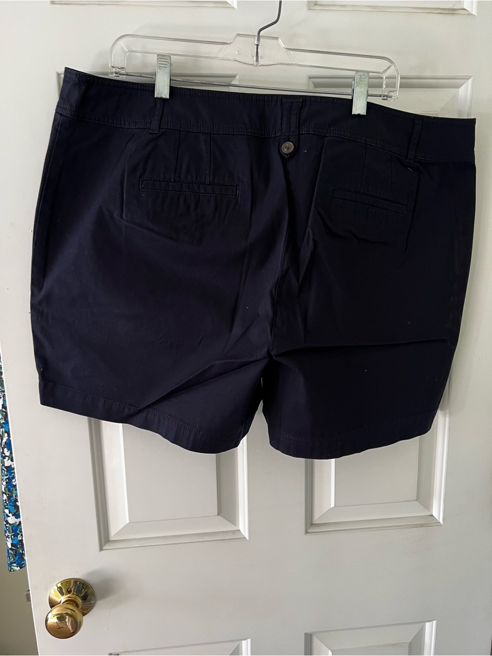 Talbots Navy Bermuda Shorts with Back Welt Pockets